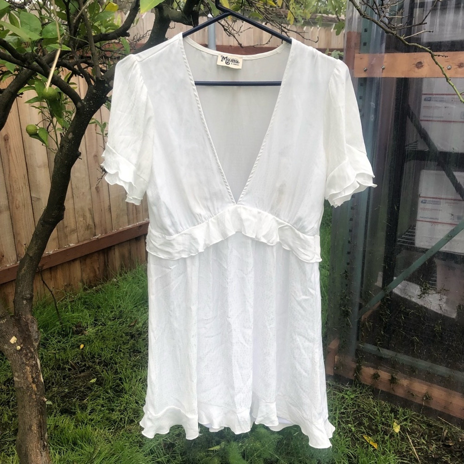 Nwot Show Me Your Mumu Virginia White Mini Dress Xs